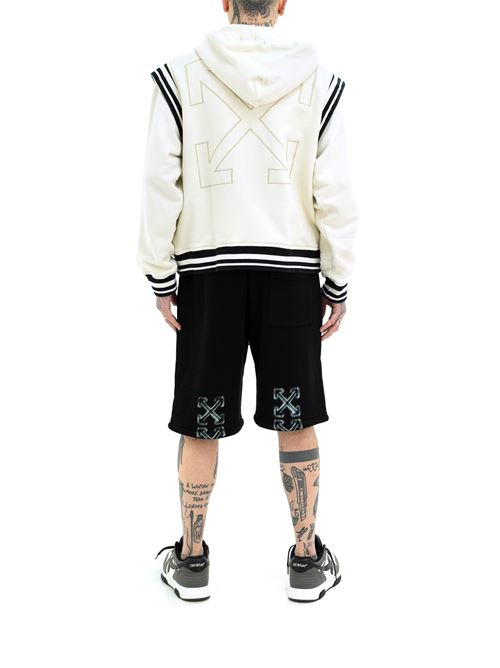 Giacca Varsity OFF WHITE | OMEK003S25JER0010B0B